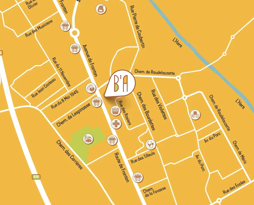 map plan ville fonbeauzard